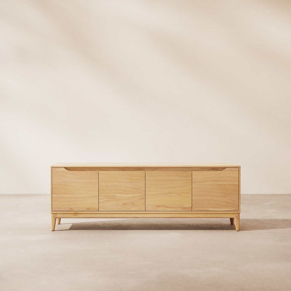 Gabrielle - TV-Schrank aus massivem hellem Mangoholz 160 cm