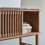 Isaure - Solid Walnut and Premium Terrazzo 49" Single Vanity