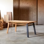 Sapristi - 6-seater rectangular table in reclaimed oak