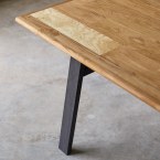 Sapristi - Rectangular dining table in recycled oak – seats 8