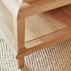 Achille - Rechthoekige salontafel van massief teak