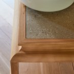 Achille - Waschtischunterschrank aus massivem Teakholz 95 cm