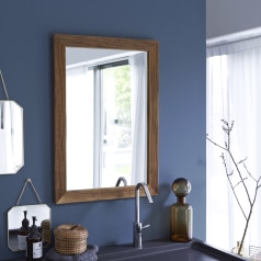 Karl - Specchio in legno di quercia massello 70x50 cm