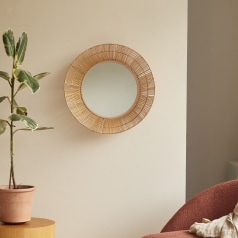 Rosie - Spiegel van natuurvezel, 60 cm