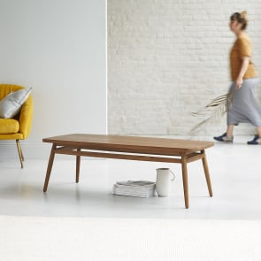 Twist - Table basse en teck massif