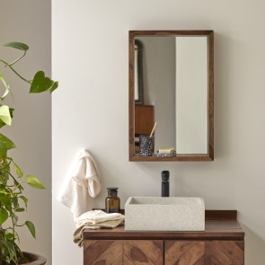 Easy - Spiegel van palissanderhout 70x45 cm