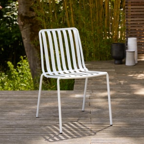 Gaby - Sedia da giardino in metallo white