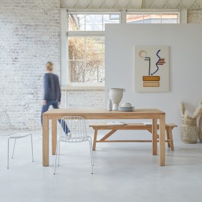 Eden - Tafel van massief eikenhout voor 6/8 personen.