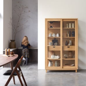 Adel - Solid oak storage cabinet