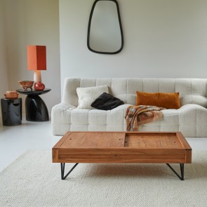 Bonnie - Solid Acacia Coffee Table with Storage