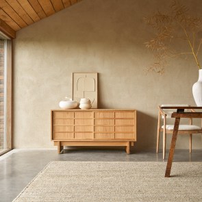 Miu - 135 cm solid oak sideboard