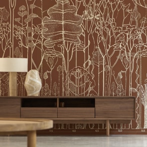 Francis Hallé - Bien Fait wallpaper, wood, 360x280 cm