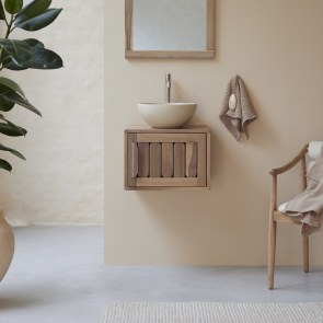 Lila - Mobile per il bagno in acacia massello 50 cm