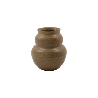 Juno - Vaso in argilla, cammello, 19 cm