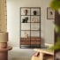 Agra - Solid acacia and metal bookcase