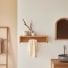 Sasha - Portasciugamani da parete in teak massello 60 cm