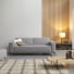 Lars - Sofa in taupe grey fabric, 3 seats