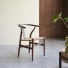 Blaise - Solid dark teak and woven chair