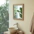 Lila - Solid acacia mirror 55.5 x 50 cm