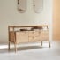 Pola - Solid oak storage unit 140 cm