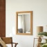 Tona - Decoratieve spiegel in teak 120x90 cm