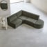 Dario - Modul-Ecksofa mit grünem Stoffbezug, 4–5 Sitzplätze