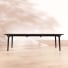Clara - 6–12-seater extendable table in solid black oak