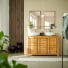 Rose - Mobile sotto lavabo in teak massello 125 cm