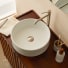 Gina - Lavabo rotondo in ceramica