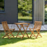 Bistro - Conjunto de jardín de acacia maciza, 2 plazas