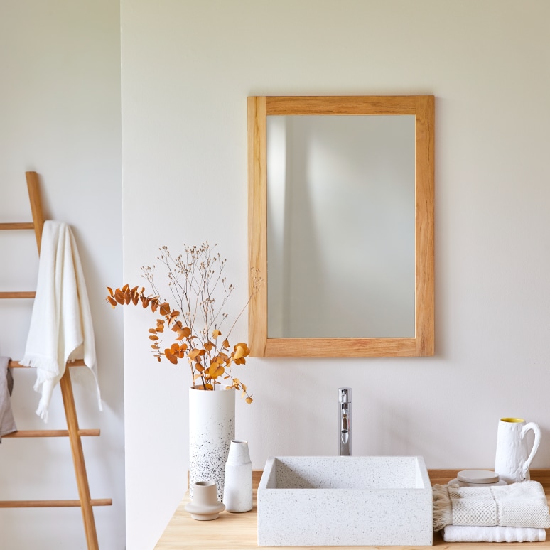 Bahya - Solid Teak Mirror