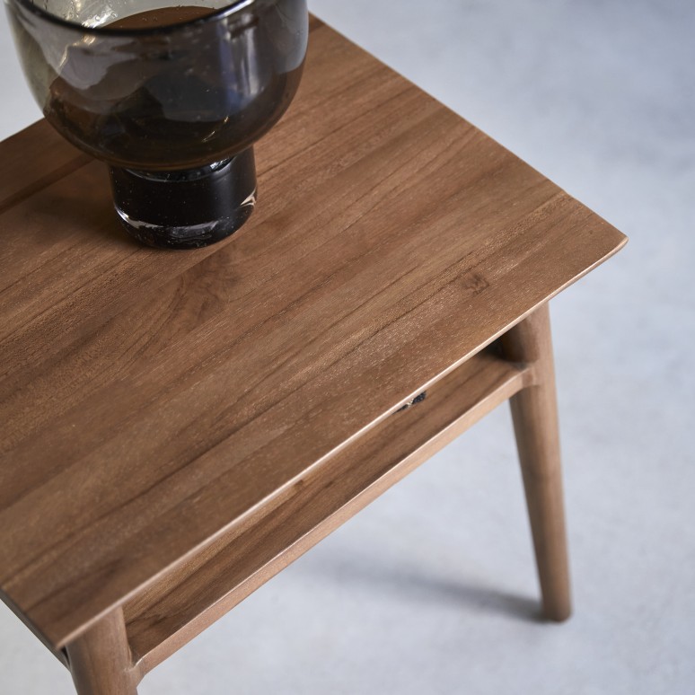 Teak end tables indoor hotsell