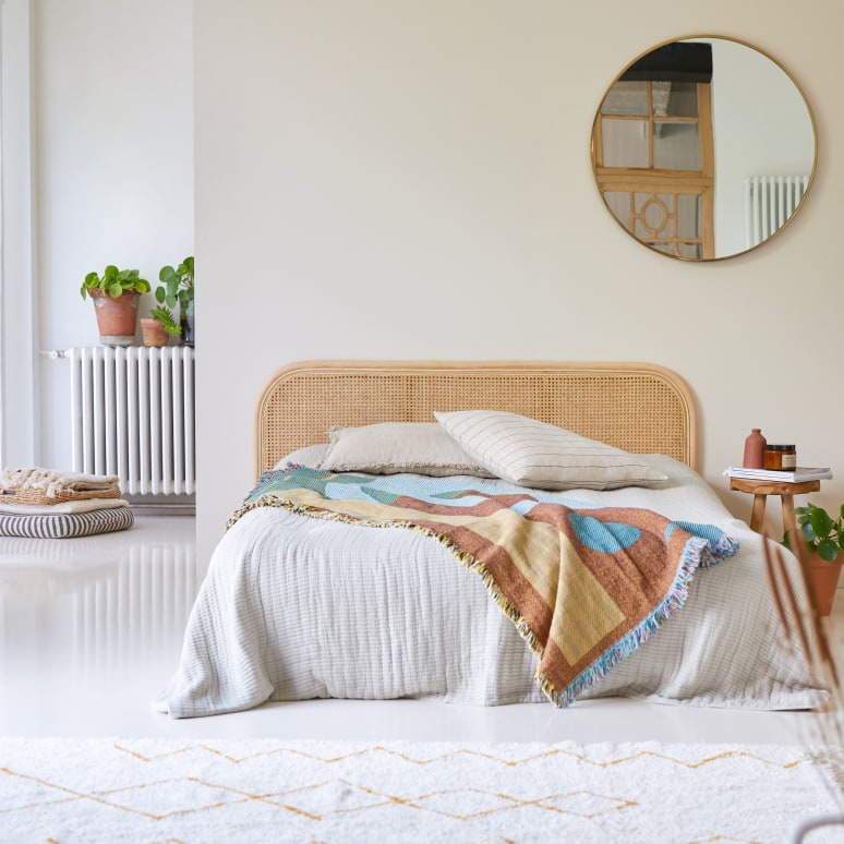 Tikamoon rattan headboard discount
