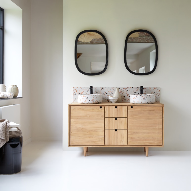 Jonàk - Solid Teak 57" Double Vanity