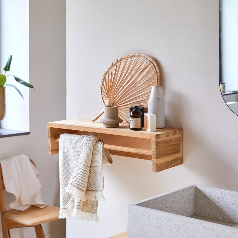 Wall mounted towel holder Ugo 60 cm Bathroom accessories Tikamoon