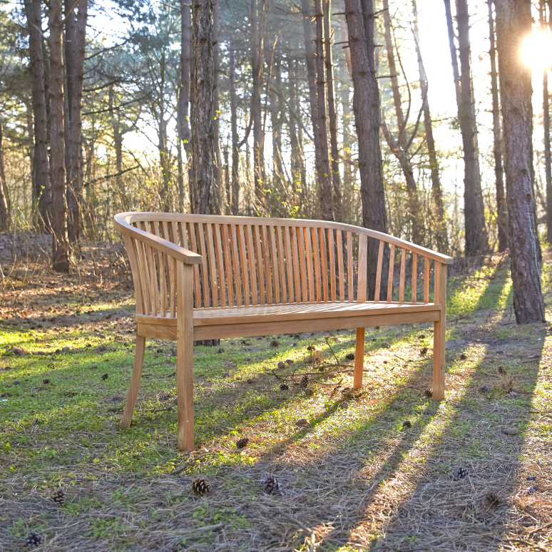 Teak garden bench sale discount