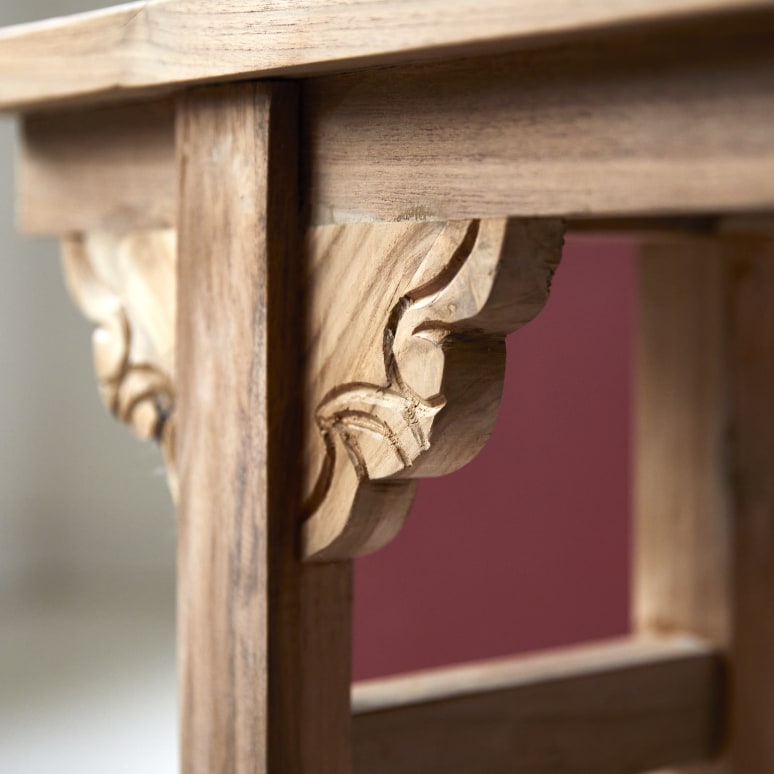 Low console table in recycled teak 100 cm - Living room furniture - Tikamoon