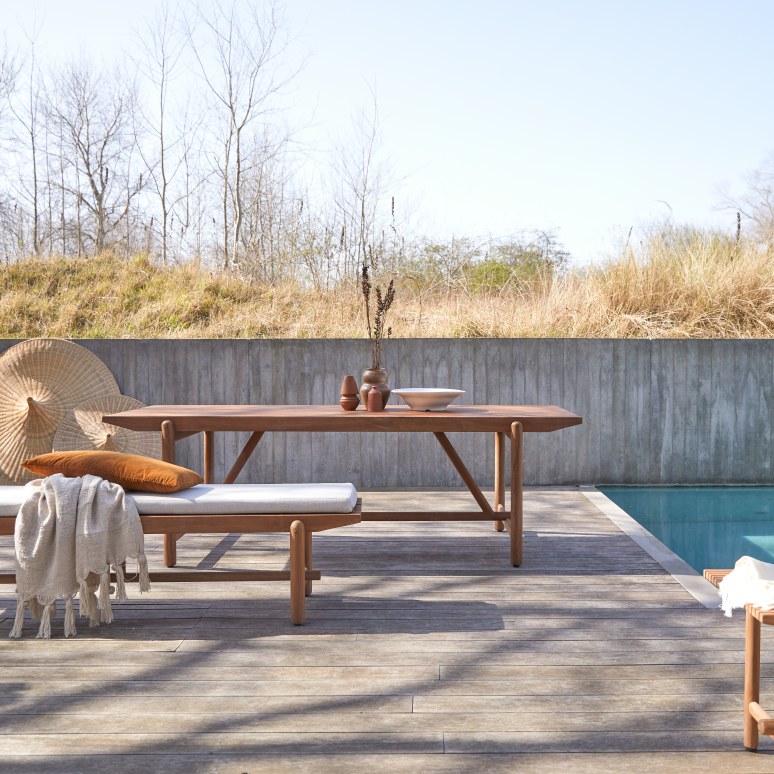 Fado - Table de jardin en teck massif 6/8 pers.