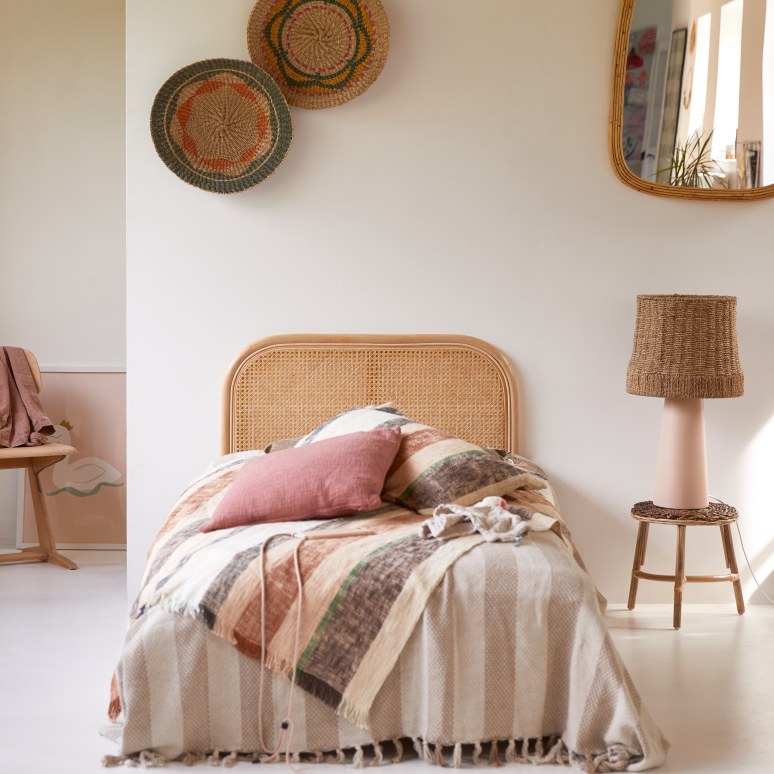 Caned headboard discount