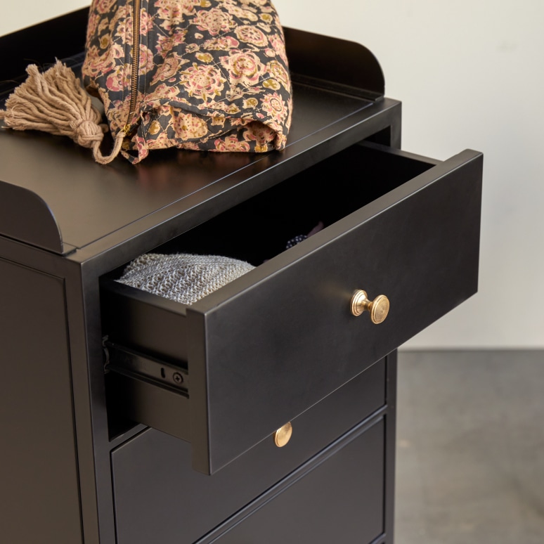 5 drawer metal chest of drawers Bedroom storage Tikamoon