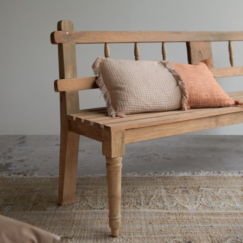 Reclaimed teak bench discount