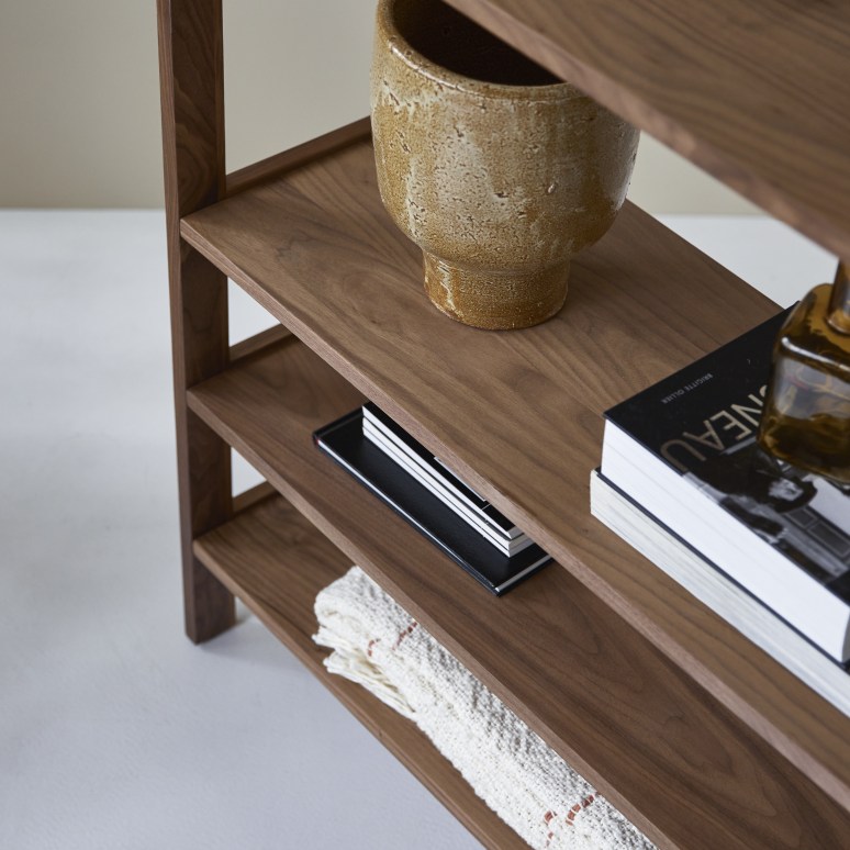 Modern walnut bookcase discount