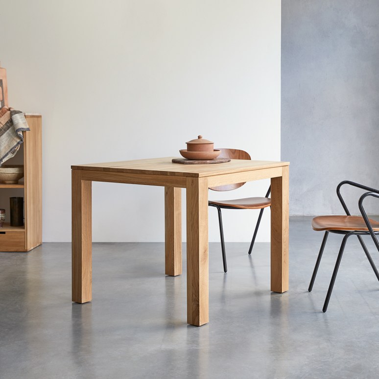Solid oak Table 2 4 seater Dining Room Dining Tables Tikamoon