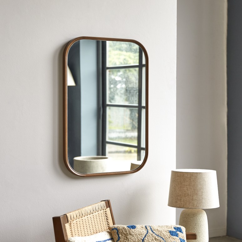 Rectangular teak mirror 80 cm – Living room decoration – Tikamoon
