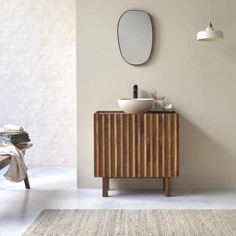 Milo - Badezimmermöbel aus Mangoholz 80 cm