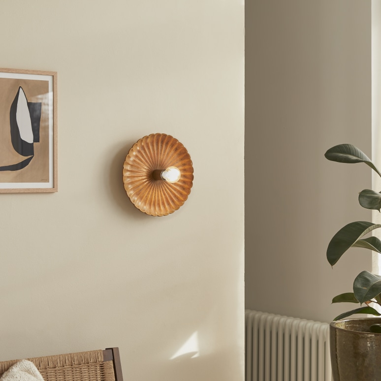 Vega - Ceramic wall light, brown