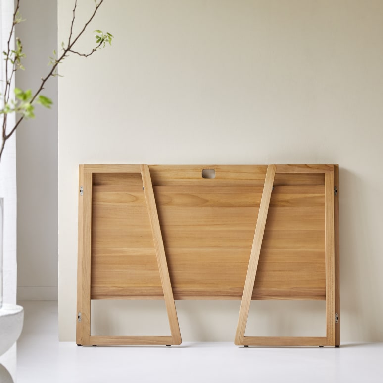 Folding desk in light solid teak Bedroom furniture Tikamoon