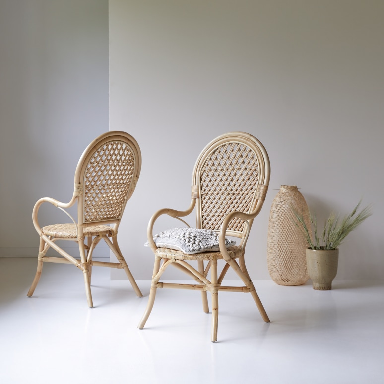 Marius - Set of 2 Rattan Armchairs