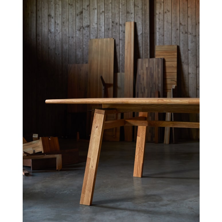 Sapristi - Rechteckiger Tisch aus recycelter Eiche 8 Pers.