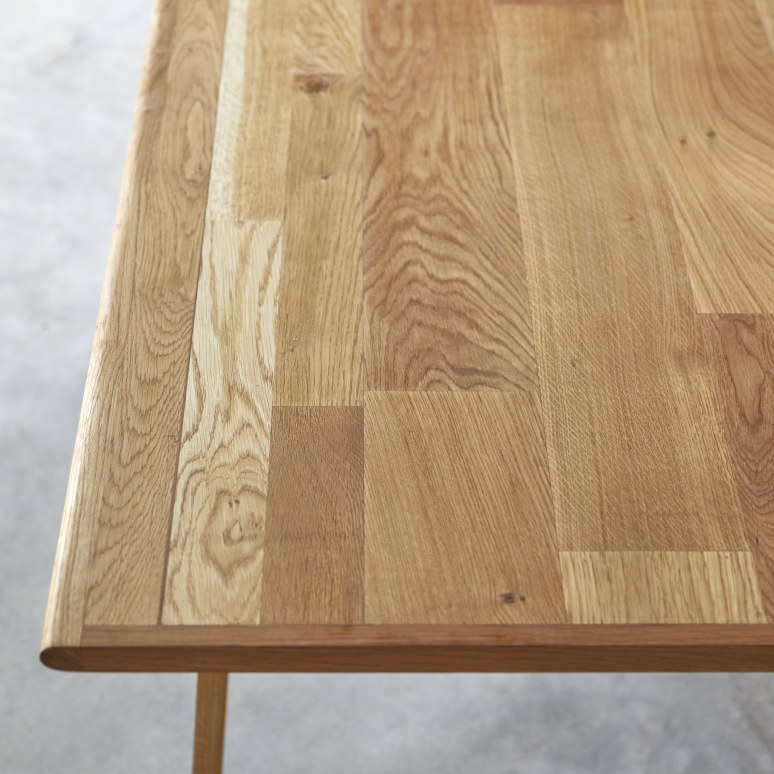 Sapristi - Mesa rectangular de roble reciclado para 8 personas